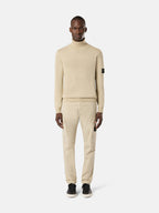 Stone Island Light Knit Roll Neck Sweatshirt 525C4 Stucco