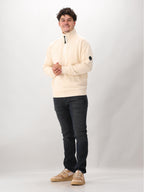 C.P. Company Sweater Beige Half Zip