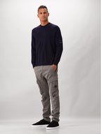 C.P. Company Trui Blauw Knitted Crewneck