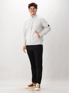 Cp Company Gebreid Vest Grijs Lambswool Grs