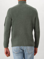 Cp Company Gebreide Trui Groen Polo Collar
