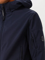 C.P. Company Jas Blauw Short Jacket Shell-R Softshell