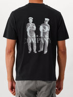 C.P. Company T-shirt Zwart Jersey 30/1