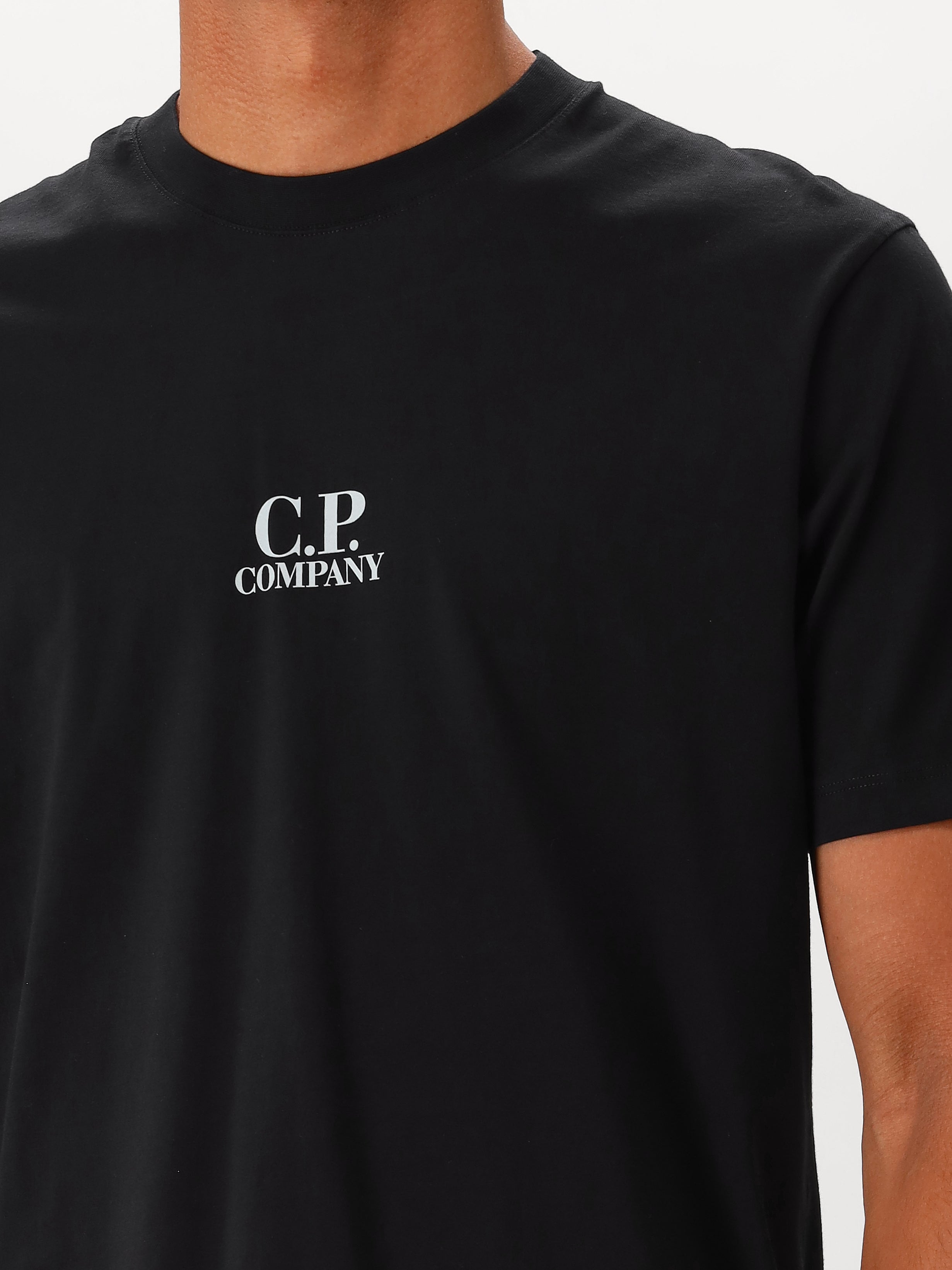 C.P. Company T-shirt Zwart Jersey 30/1
