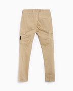 Stone Island Old Effect Skinny Fit Cargo Pants Beige