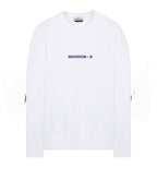 Stone Island Small Logo Sweatshirt In White