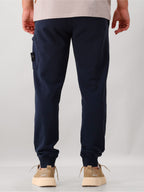 Stone Island Broek Blauw Felpa Pantalone