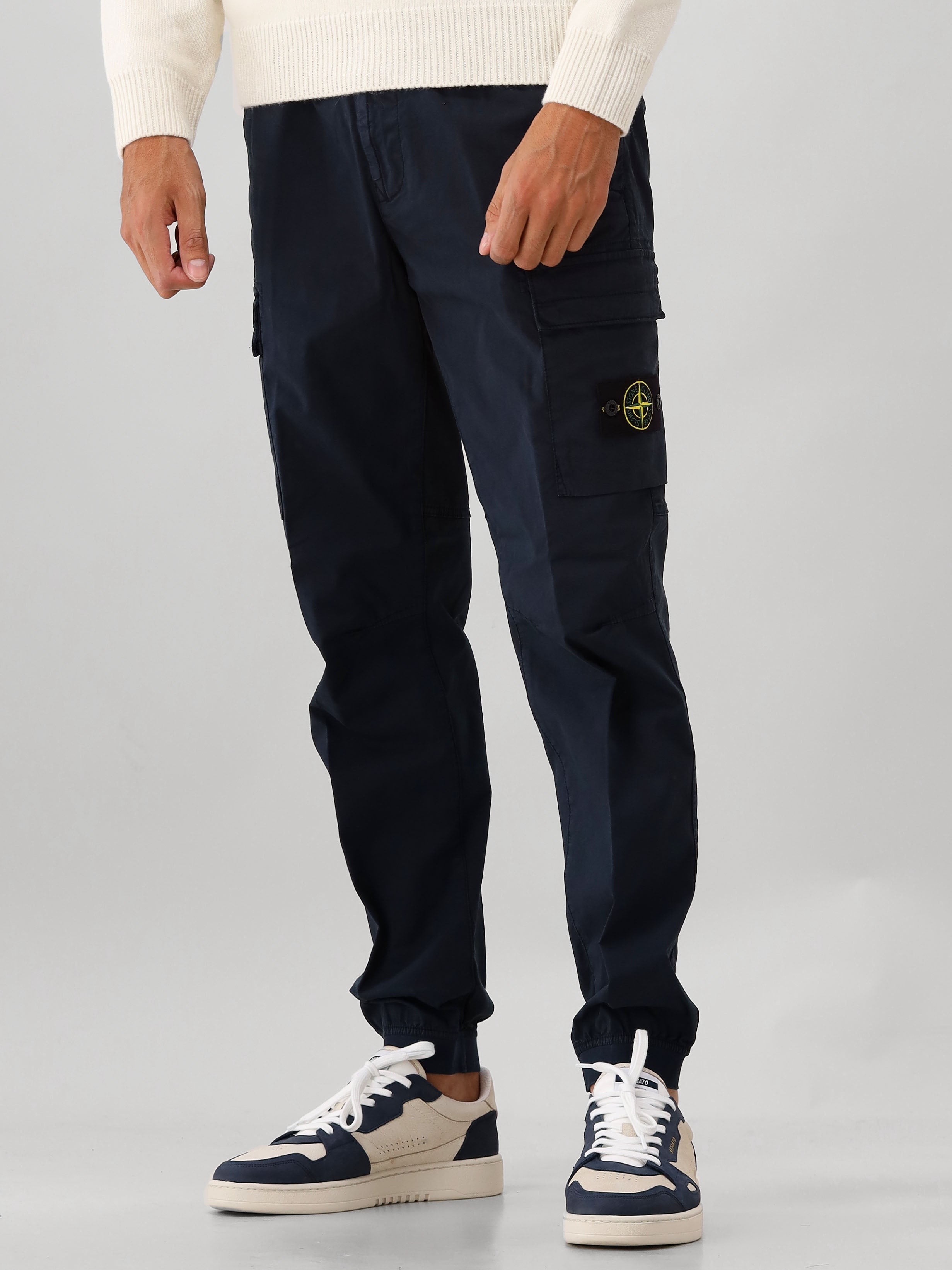 Stone Island Cargobroek Donkerblauw
