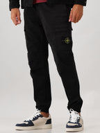 Stone Island Tapered Cargobroek Zwart