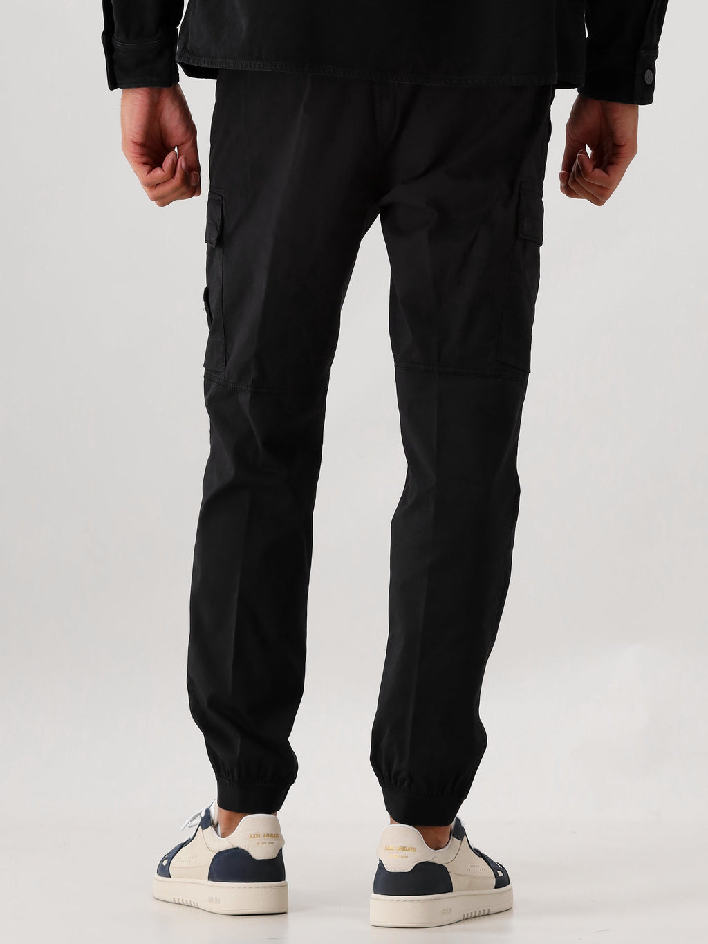 Stone Island Tapered Cargobroek Zwart
