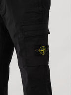 Stone Island Tapered Cargobroek Zwart