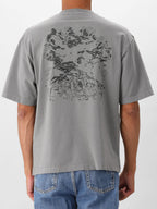 Stone Island T-shirt Grijs Backprint