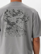 Stone Island T-shirt Grijs Backprint