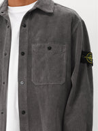 Stone Island Overshirt Corduroy Grijs