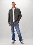 Stone Island Overshirt Corduroy Grijs
