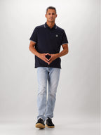 Stone Island Polo Blauw Contrast