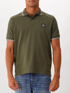 Stone Island Polo Contrast Groen
