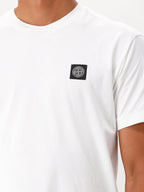 Stone Island T-shirt Wit Logo Patch