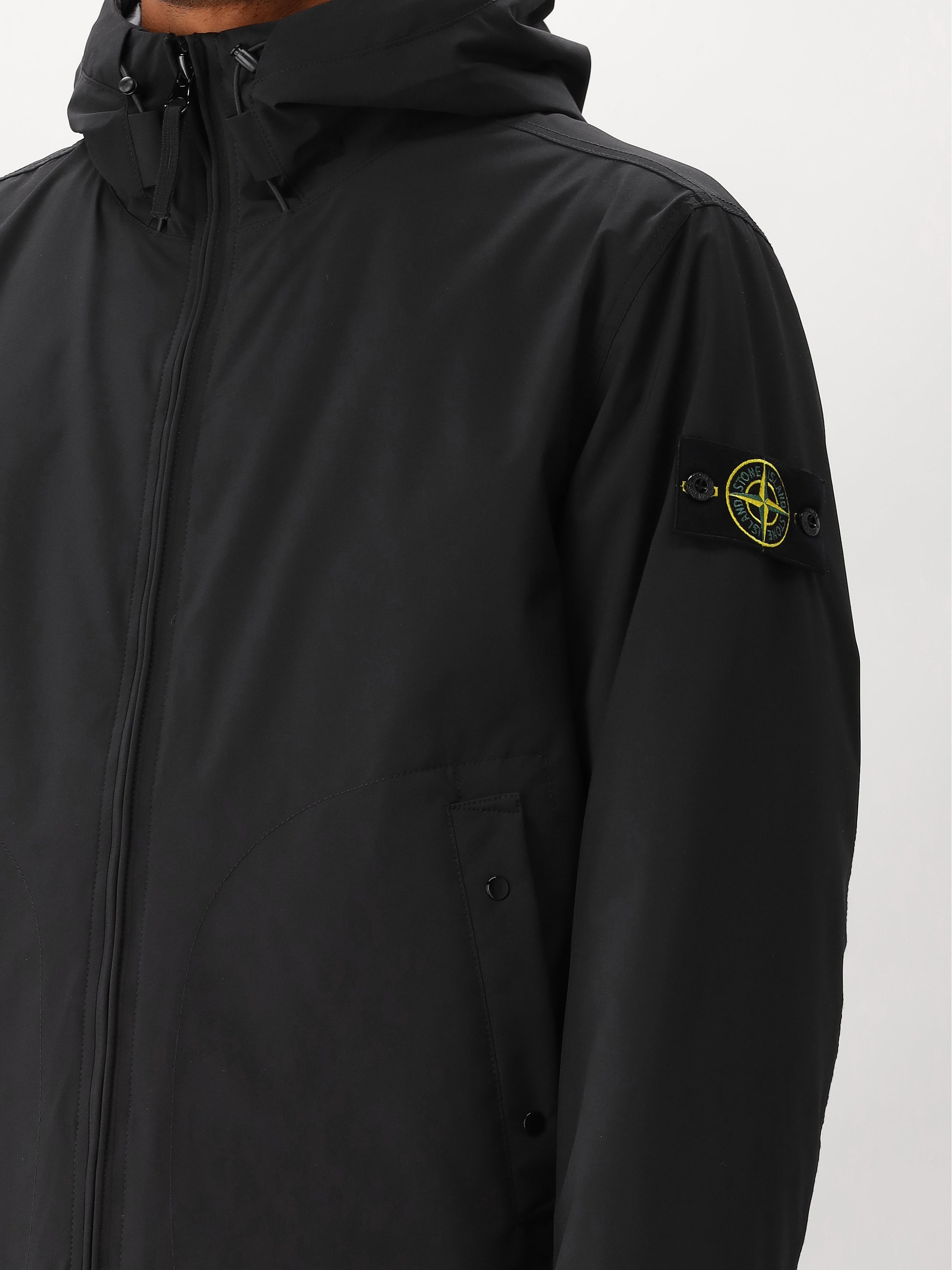 Stone Island Short Parka Zwart
